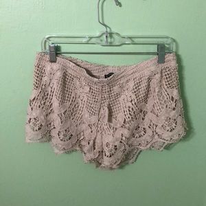 Off-White Lace Shorts